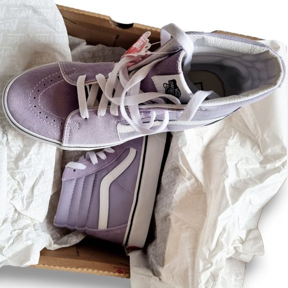 Vans SK8-HI in Languid Lavender + True White UK 5 EUR 38 Womens US 7.5 Mens US 6 - Picture 11 of 16